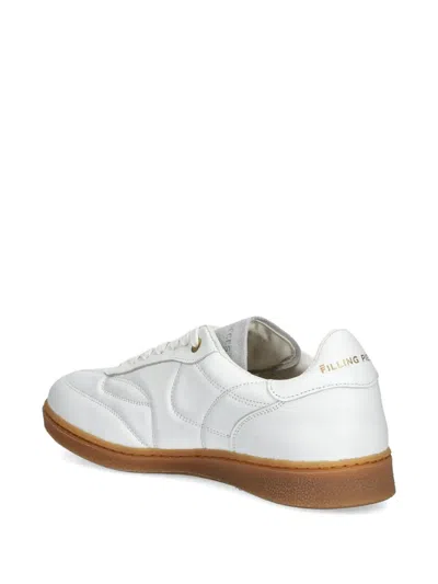 Filling Pieces Sprinter Dice Leather Sneakers In White