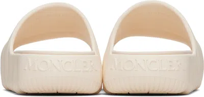 Moncler Modern White Sandals With Cushioned Strap In Neutral