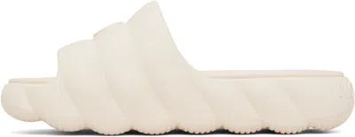 Moncler Modern White Sandals With Cushioned Strap In Neutral