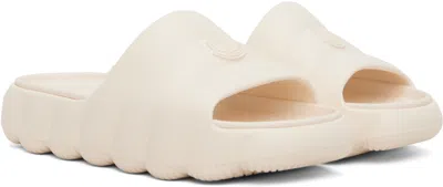 Moncler Modern White Sandals With Cushioned Strap In Neutral
