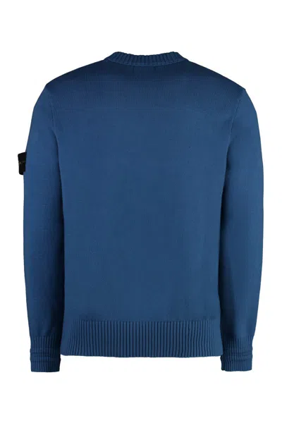 Stone Island Ribbed Cotton Crewneck Sweater