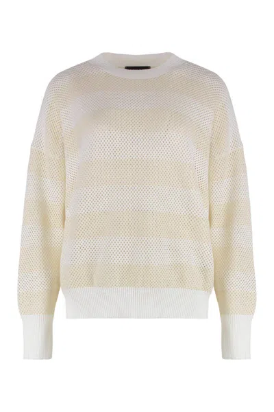 Shop Fabiana Filippi Openwork-knit Pullover