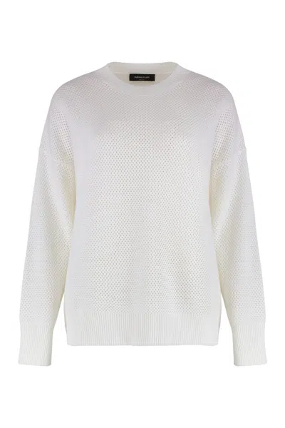 Fabiana Filippi Wool-cotton Blend Crew-neck Sweater
