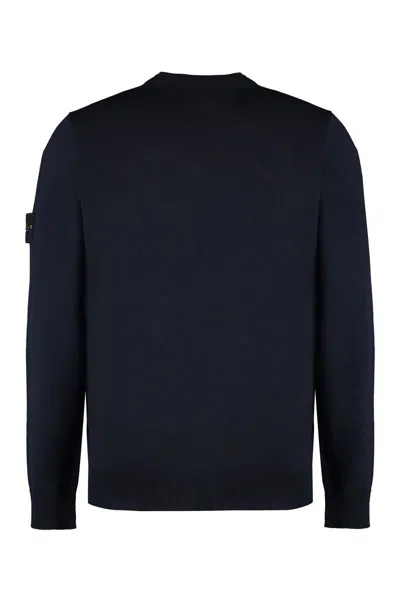 Stone Island Cotton Sweatshirt In Blue