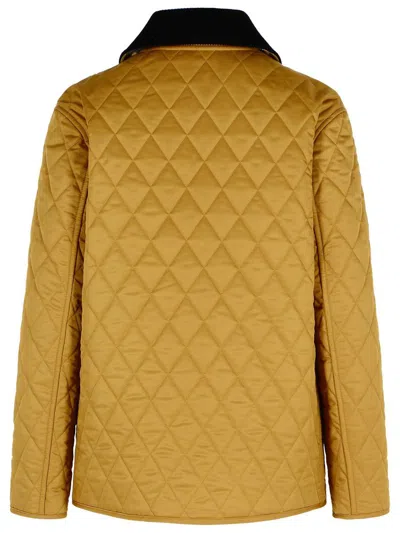 Shop Burberry 'dranelefd' Beige Polyester Jacket