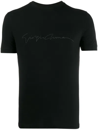 Giorgio Armani Crew-neck Printed Short Sleeve T-shirt