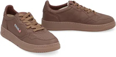 Autry Brown Leather Medalist Sneakers In Brown