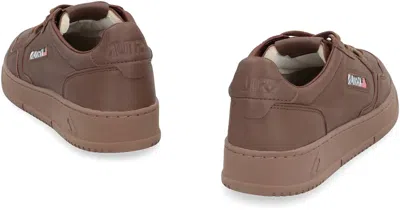 Autry Brown Leather Medalist Sneakers In Brown