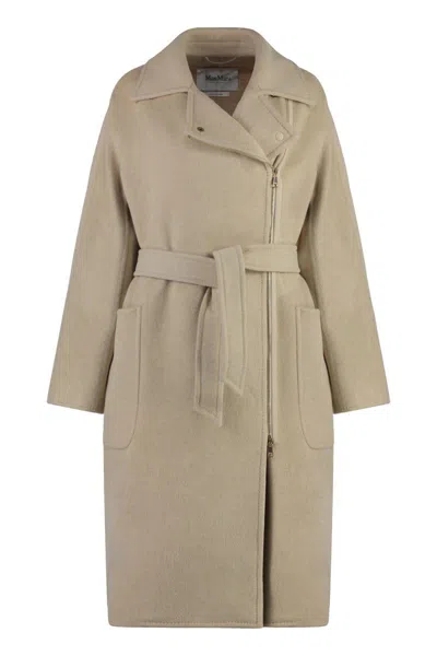 Max Mara Sand Wool Agosto Coat