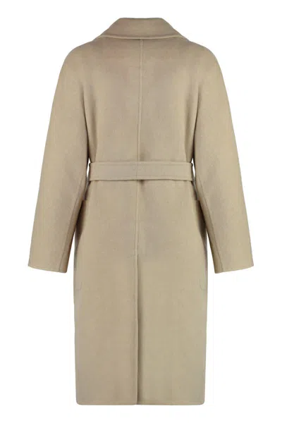 Max Mara Sand Wool Agosto Coat