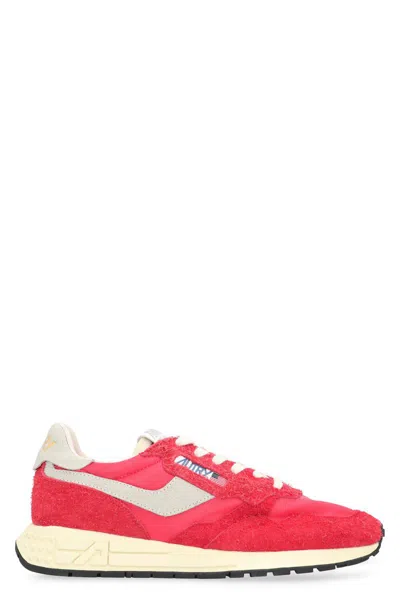 Autry Reelwind Low Nylon And Suede Sneakers