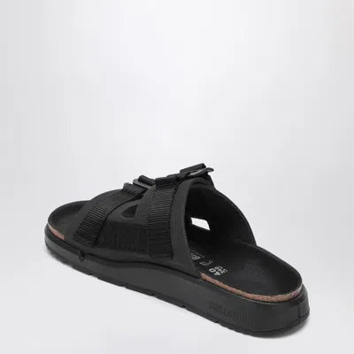 Birkenstock Shinjuku Black Leather And Textile Slipper