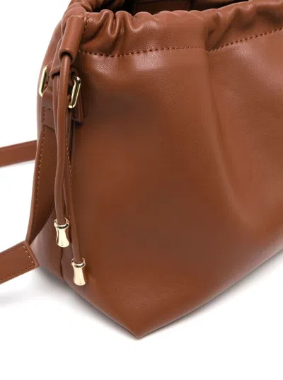 Apc Btown Crossbody Bag With Logo Lettering On The Front And Drawstring Closure In Ecoleather Woman