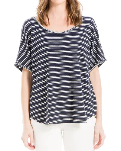 Max Studio Stripe Top In Black
