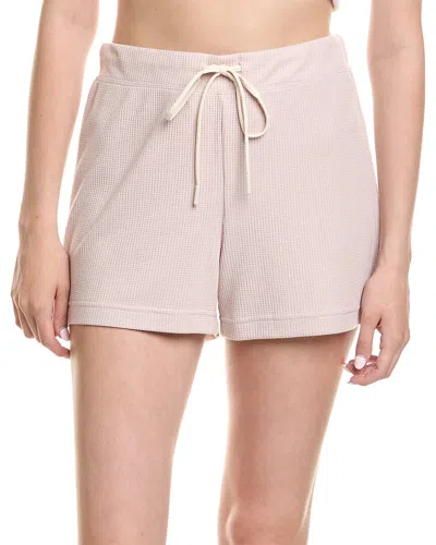 Natori Edit Mila Waffle Knit Short In Pink