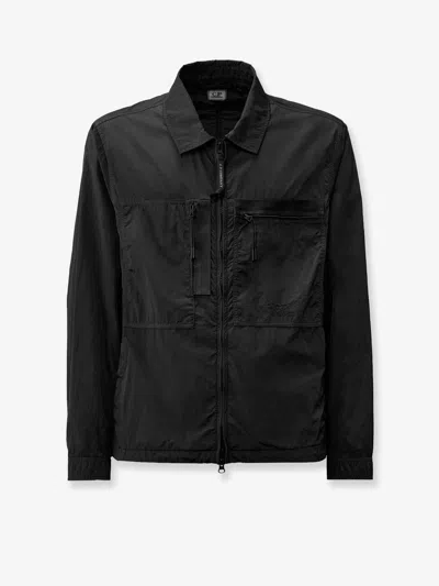 C.p. Company C.p.company Men Chrome-r Nylon Jacket In Black