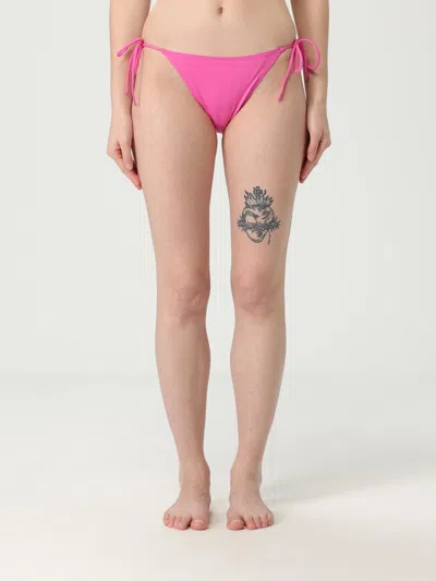 Mc2 Saint Barth Women Pink String Bikini Bottom, M Luxury Swimwear For Women Darveys