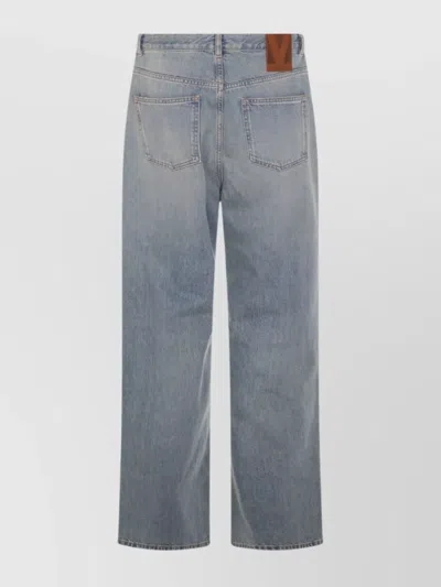 Valentino Stitched Belt Loops Straight Five-pocket Trousers