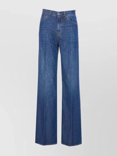 Dondup Flared Trousers With Pockets And Belt Loops