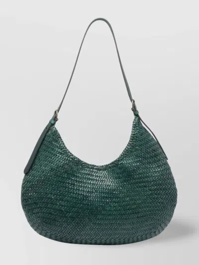 Dragon Diffusion Curved Woven Texture Shoulder Bag