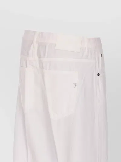 Dondup Jacklyn Trousers With Pockets And Loops In White