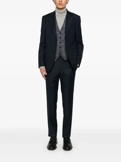 Tagliatore Single Breasted Vest In Black