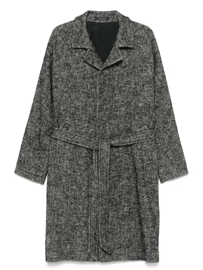 人字斜纹针织外套