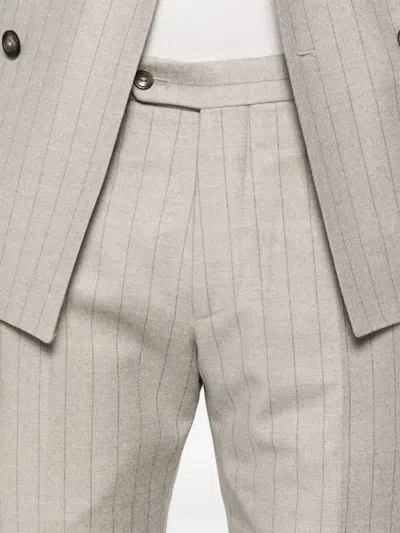 Tagliatore Long Sleeve Blazer And Belt Loop Pants Set