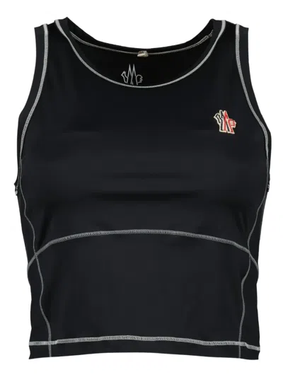 Moncler Grenoble Black Polyamide Elastane Top