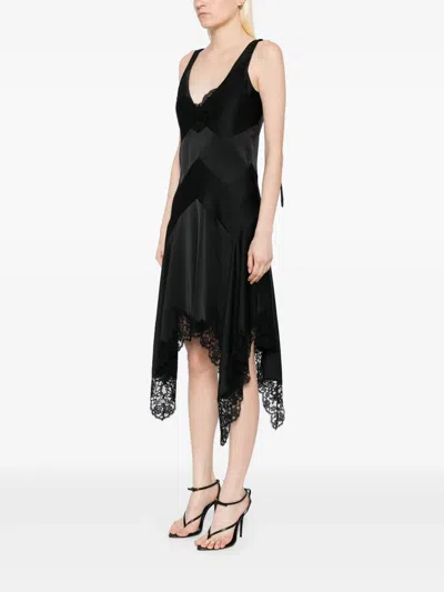 Monse Triangle Laced Mini Dress