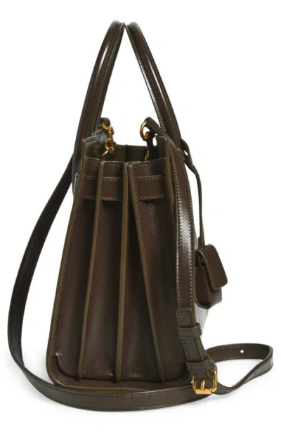 Saint Laurent Sac De Jour Baby Top-handle Bag In Smooth Leather In Brown