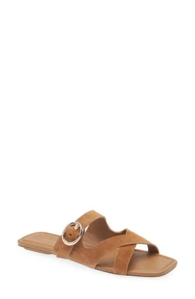 Stuart Weitzman Villa Suede Slide Sandals