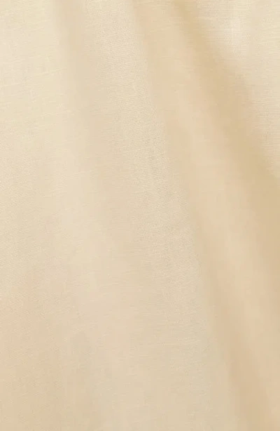 Reformation Womens Viola Crotchet-trim Linen Top Sugar In Neutral