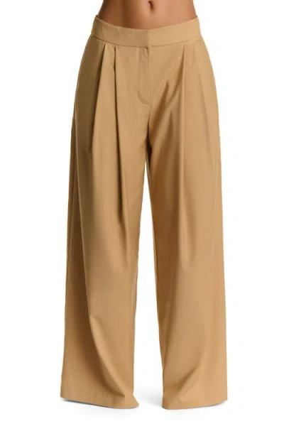 Naked Wardrobe Suiting Pleated Wide-leg Pant