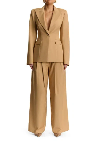 Naked Wardrobe Suiting Pleated Wide-leg Pant