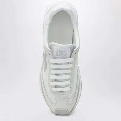 Dolce & Gabbana Cushion Sneaker In Mixed Materials Color White