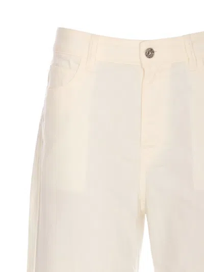 True Avenue Cotton Trousers In White