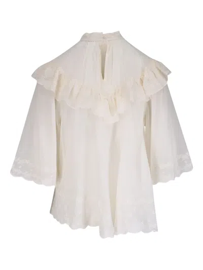 Nili Lotan Alain Blouse Ivory