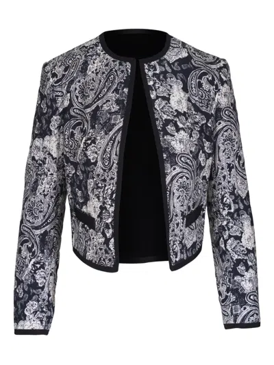Nili Lotan Bono Paisley Open-front Jacket In Multi