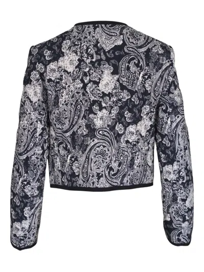 Nili Lotan Bono Paisley Open-front Jacket In Multi