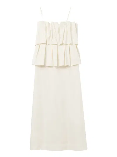 House Of Dagmar Sculpted Tube Dress In White