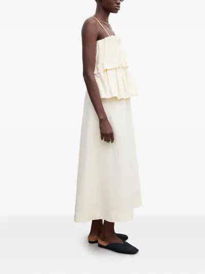 House Of Dagmar Sculpted Tube Dress In White
