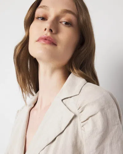 White House Black Market Linen-blend Romper