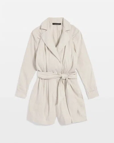 White House Black Market Linen-blend Romper