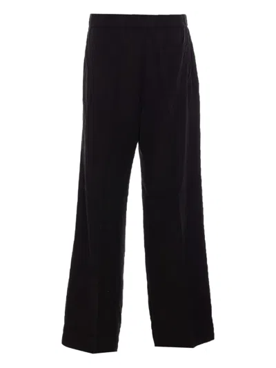 True Avenue Elasticated-waistband Trousers In Black