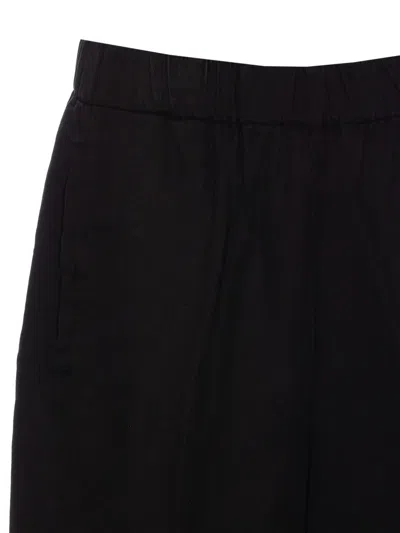 True Avenue Elasticated-waistband Trousers In Black