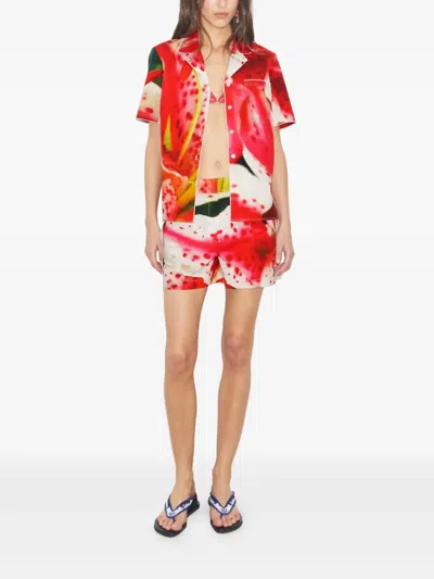 Tory Burch Camp Shorts Mit Blumen-print