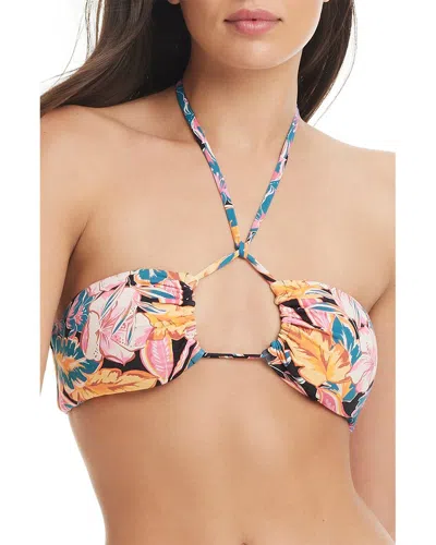 Red Carter Catch Me Later Bikini Top In Multi
