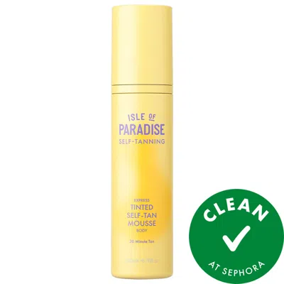 Isle Of Paradise Express Tinted Self-tan Mousse In Yellow