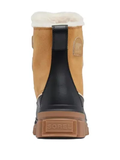 Sorel Caribou Waterproof Boots With Removable Inner Boot In Buff Nubuck Leather-brown In Brown